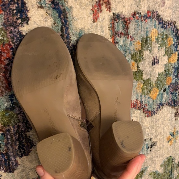 Tan brown booties boots heels western chunky heel Size 9.5 - Picture 7 of 15